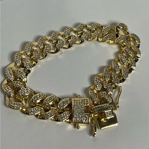 14k gold filled Cuban link bracelet